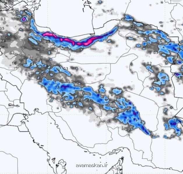 هواشناسی ایران ۱۵ بهمن ورود سامانه بارشی جدید به کشور از روز چهارشنبه